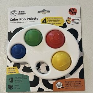 Baby Einstein Toddler Color Pop Palette Fine Motor Toy Popper NEW, Ages 6+ MON